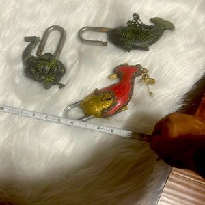 Vintage fish and camel locker with keys very nice design for lockers,quantity 3